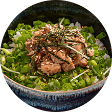 ねぎ肉ごはん